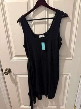 Maurices Black Scoop Neck Tank mini dress with Side Tie Size M